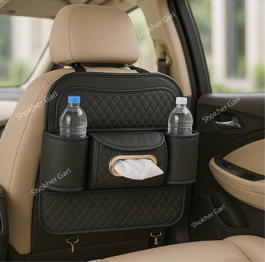 Car Mini Artificial Leather Seat Back Organizer image 0