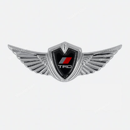1pcs Car Body 3D Metal Logo Wings Sticker image