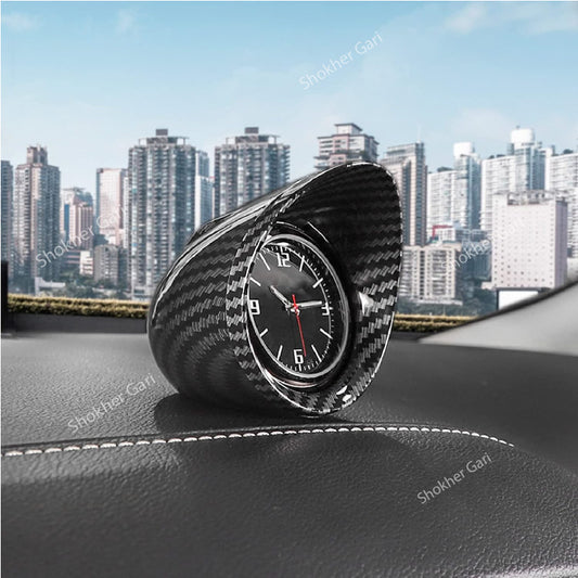 Carbon Fiber Clock for Car Dashboard image 0