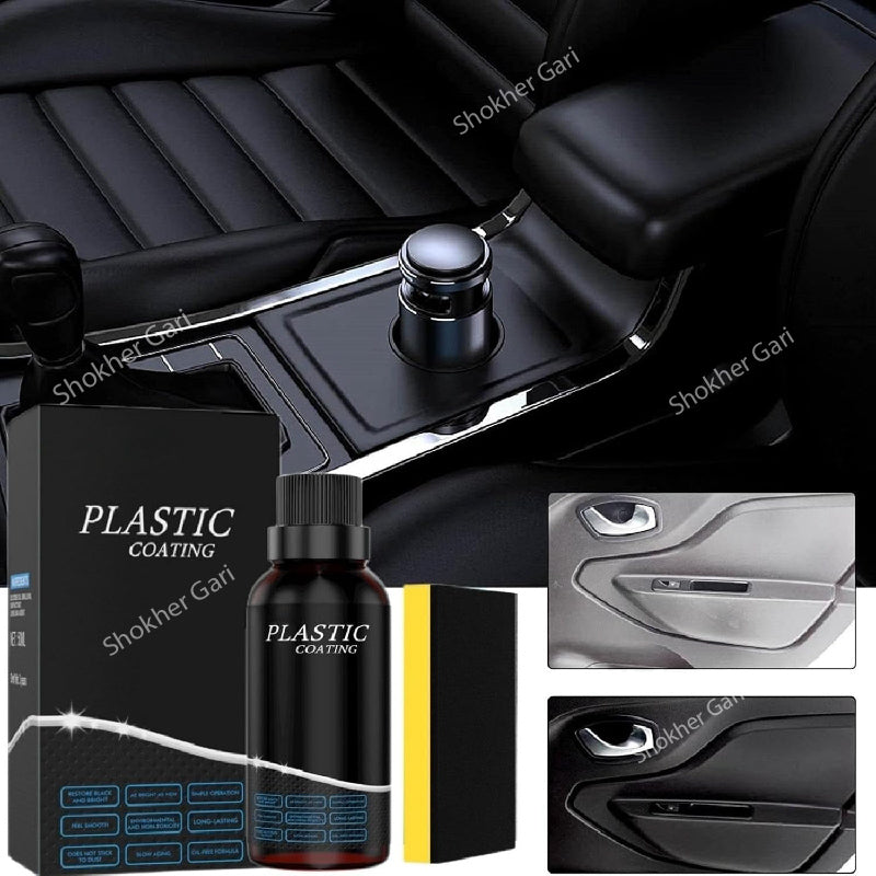1Pcs Car Plastic Restorer Plastic Coating 650 Tk image 7