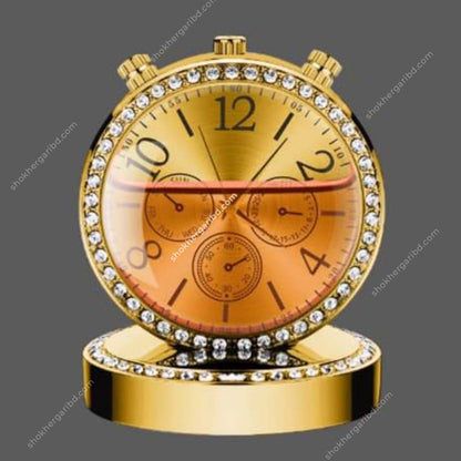 Car Clock With Air Freshener  Dashboard Showpiece image 5