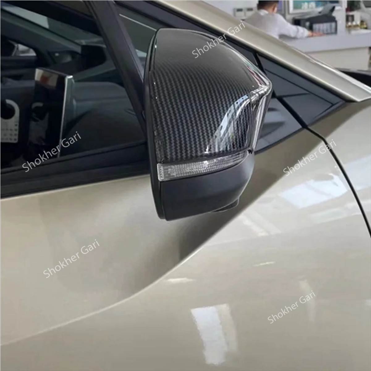 M/Y/P Carbon Fiber Mirror cover 2pcs set image 2