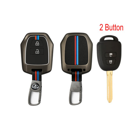 M/Y Zinc Alloy Key Cover Protection Metal Remote Cover For Toyota , Honda, Nissan, Mitsubishi,Hyundai, MG ,BMW Strong Key Cover - Old Corolla image