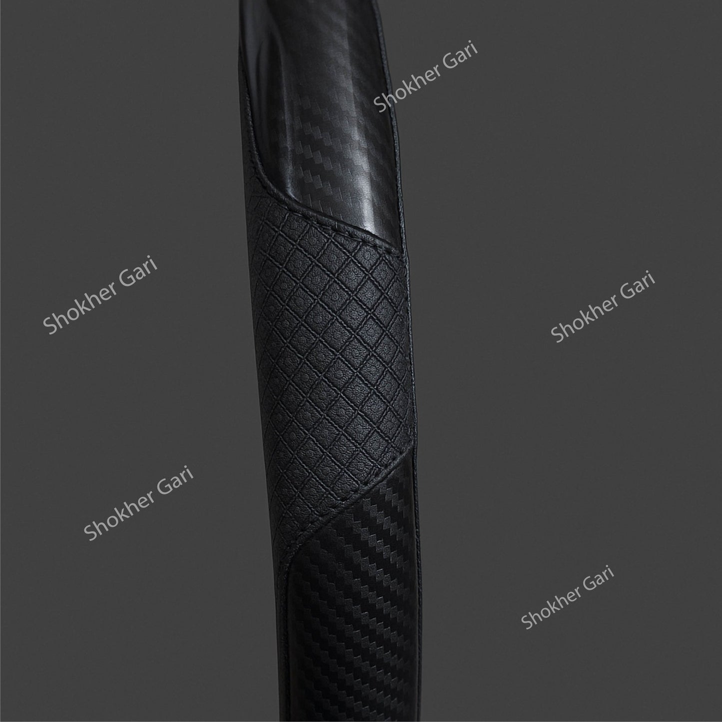 3 in 1 Car Luxury Steering Wheel Cover image 3