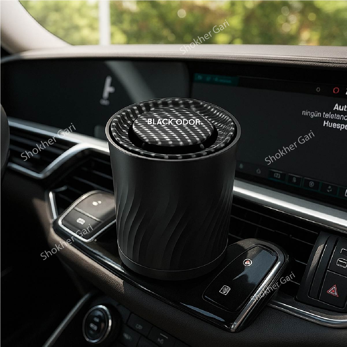 Black Oud Coffee Cup Style Air Freshener Perfume Gel image 0