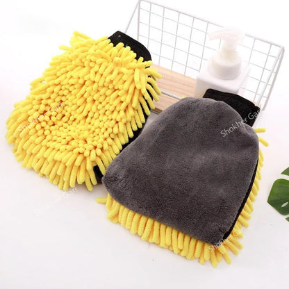 1pcs Car Double-faced Washing Gloves Mitts image 2