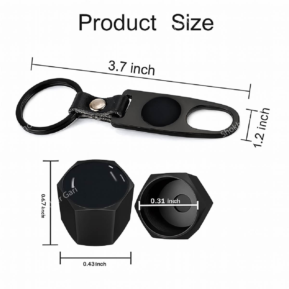 Luxury Air cap key ring- Tyre valve cap image 7