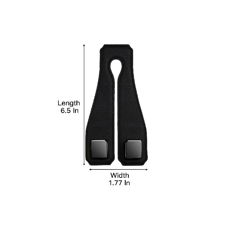 1Pcs Portable Car Seat Hooks Pu Leather &amp; Metal image 3