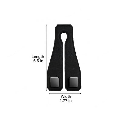 1Pcs Portable Car Seat Hooks Pu Leather &amp; Metal image 3