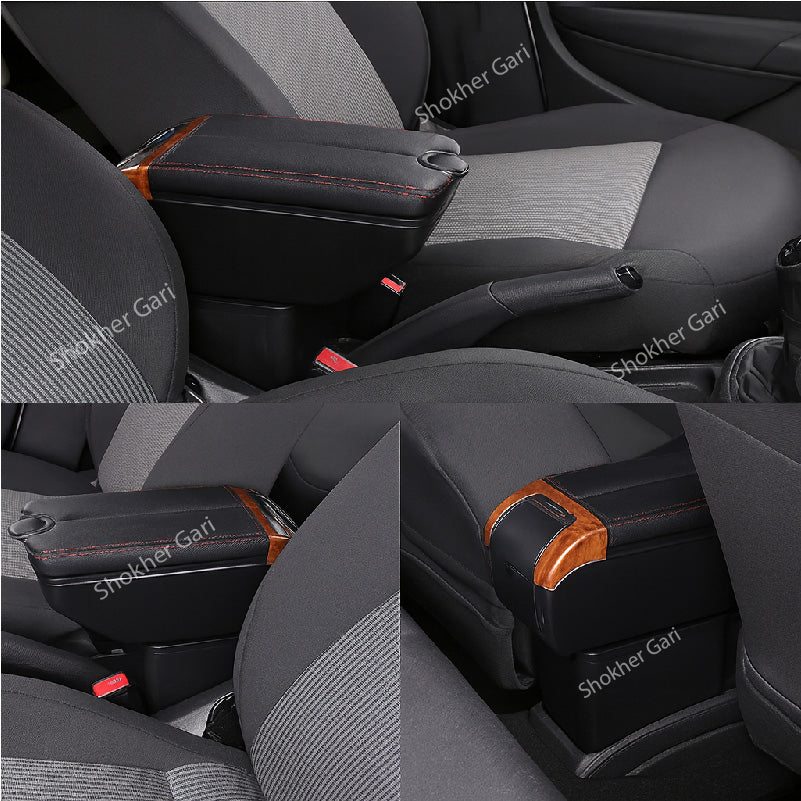 Car Universal Armrest Box Double Doors Open USB Console Box(3 colours) image 3