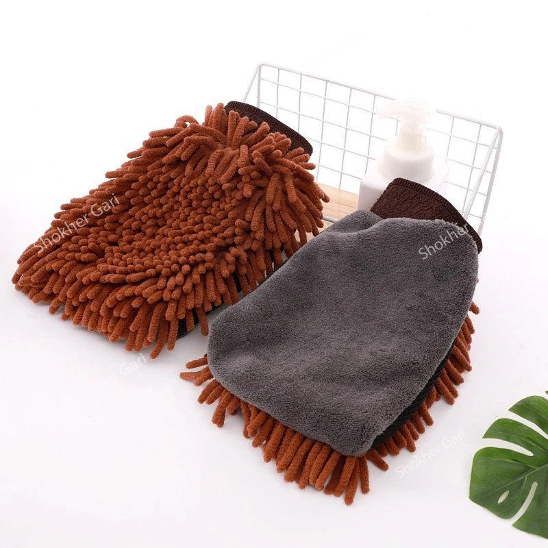 1pcs Car Double-faced Washing Gloves Mitts image 7