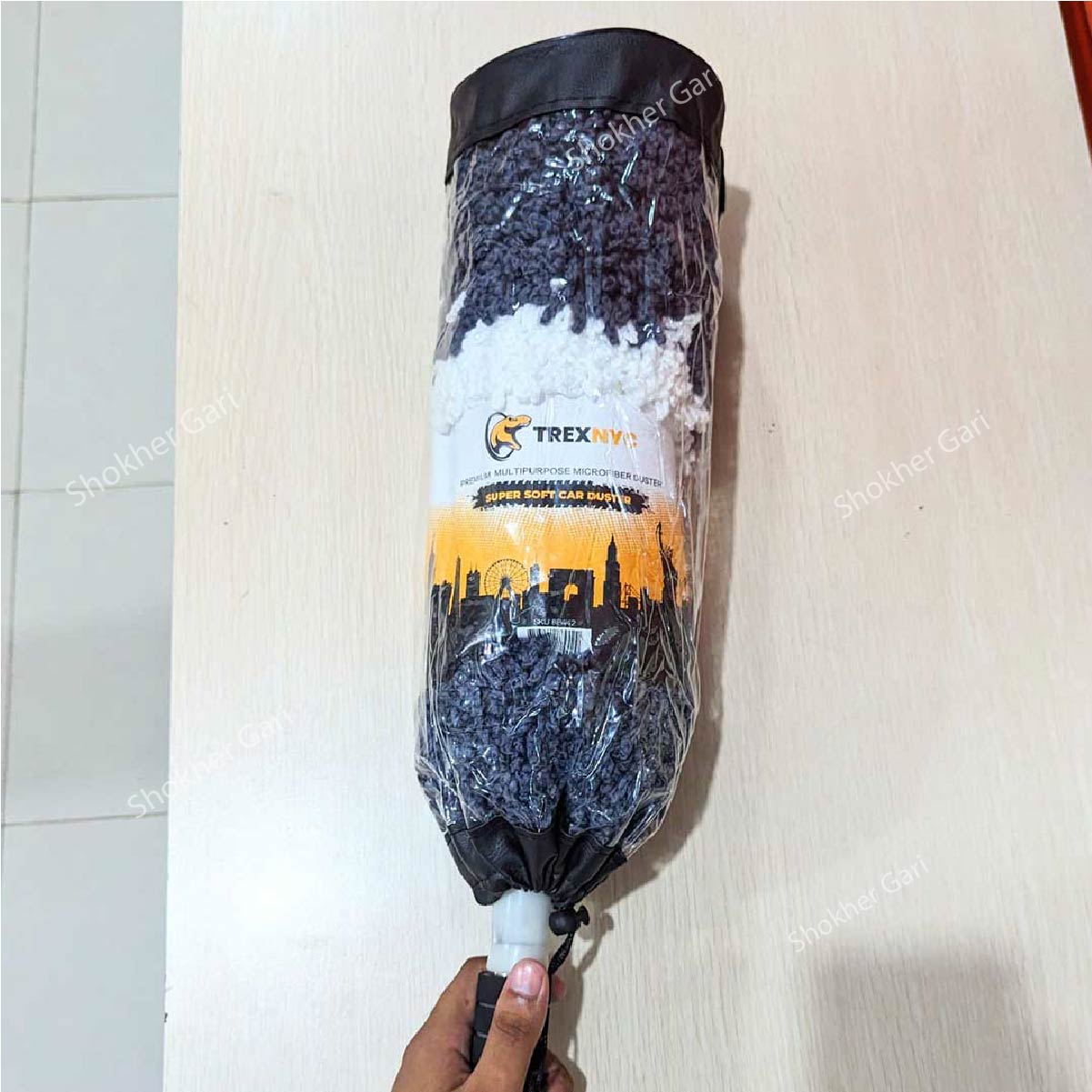 Car 2 Colour Microfiber Round Duster Super Soft / Dust Cleaner image 3