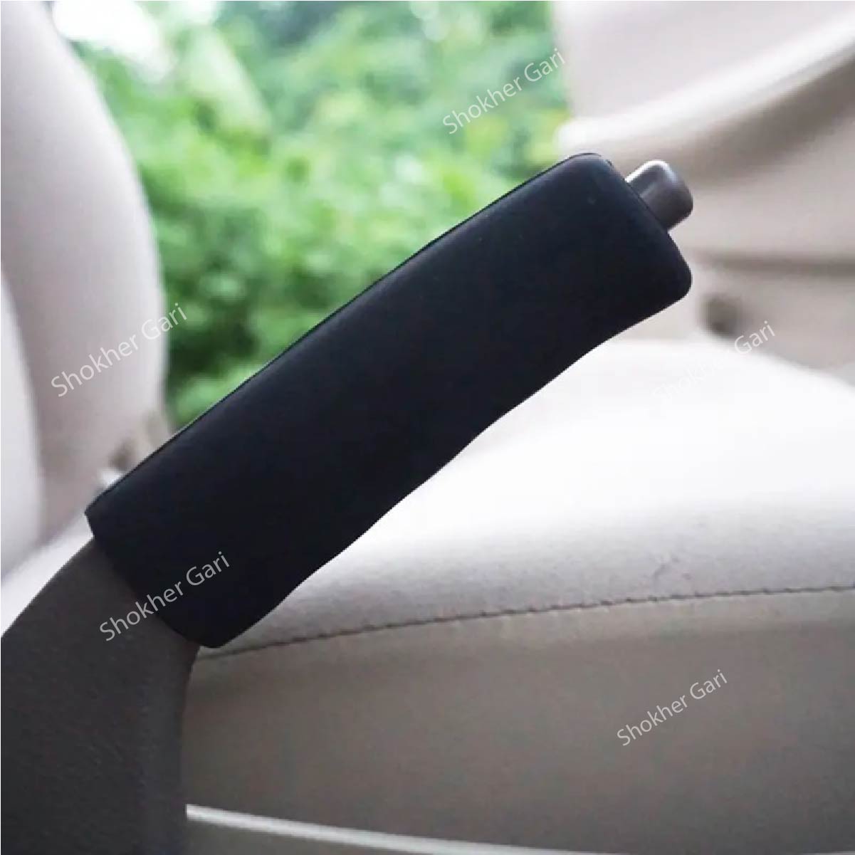 Handbrake Grip Cover Silicone Material-Car Handbrake Sleeve Silicone Cover - Black image