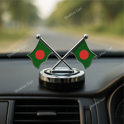 Bangladesh Car Flag Auto Rotating Solar air Freshener image 4