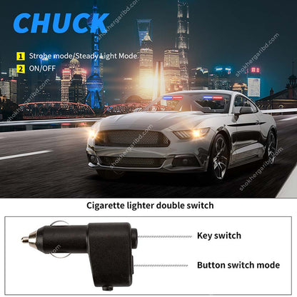 Car (S16) Dashboard VIP LED Police Light image 1