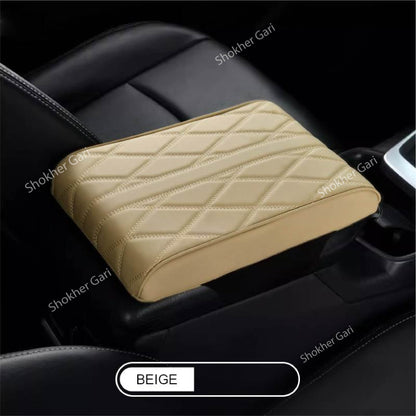 Car  Arm Rest Support &amp; Armrest Pads Anti-Slip - Beige image