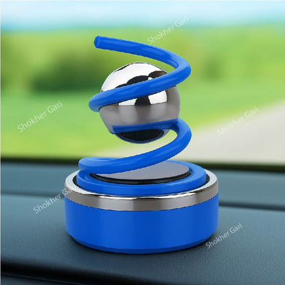 Car Ring Ball Solar Perfume - Blue image