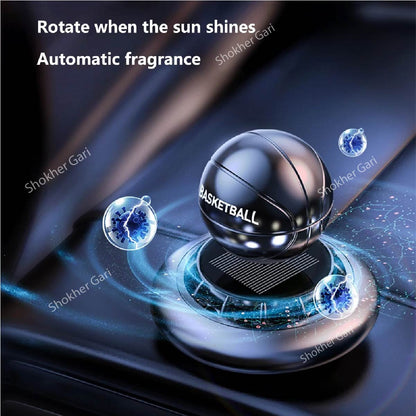 Basketball Solar Air Freshener Perfume And Showpiece image 3