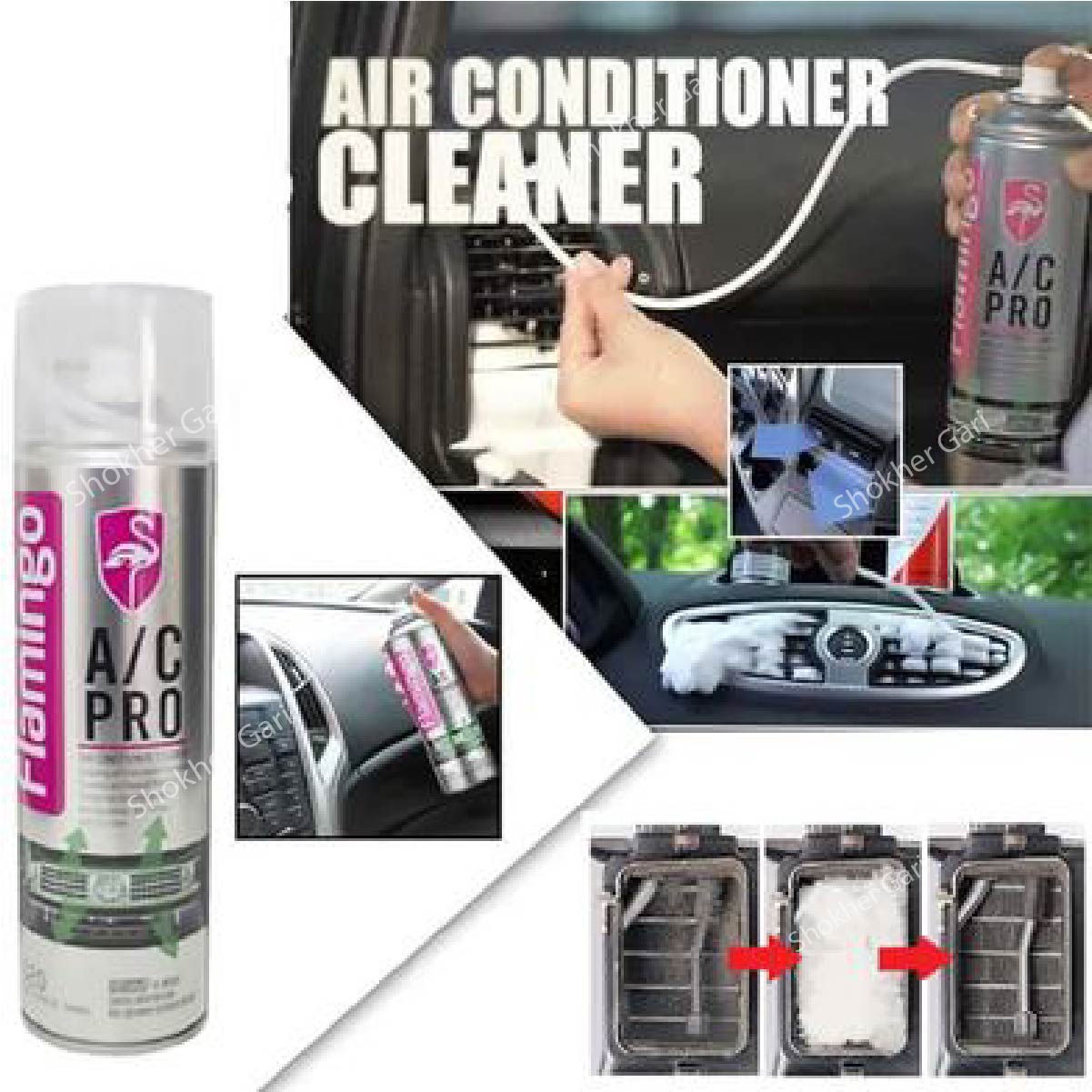 Flamingo A/C Pro 500 ML - Car Air Coordinator Cleaner image 4