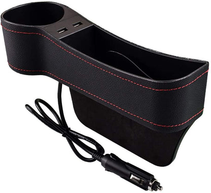Car USB Cup Holder and Seat Gap Organizer image 3