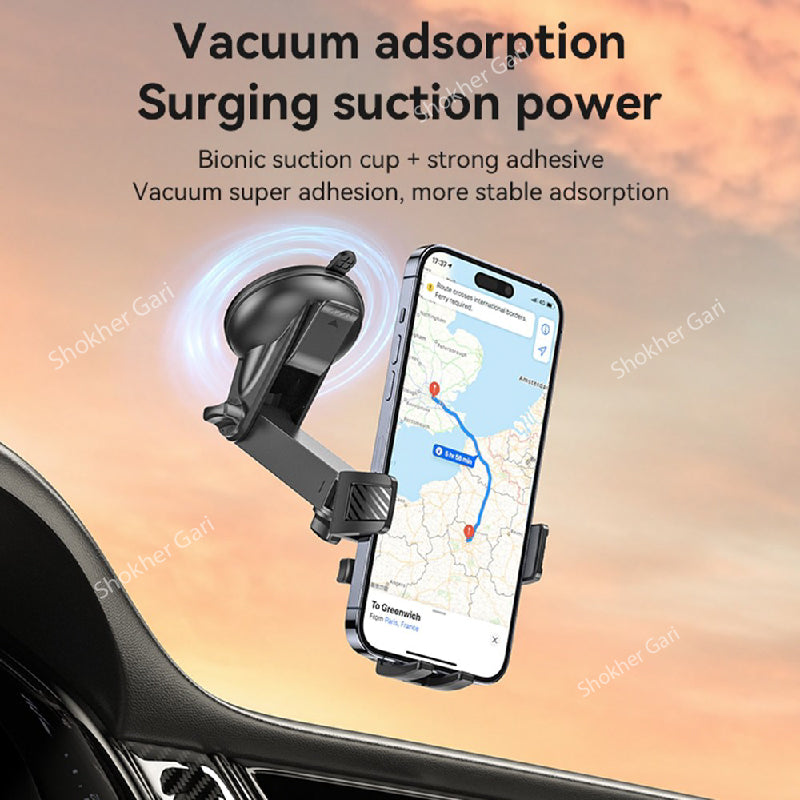 YESIDO C267 Suction Press Car Phone Holder image 3