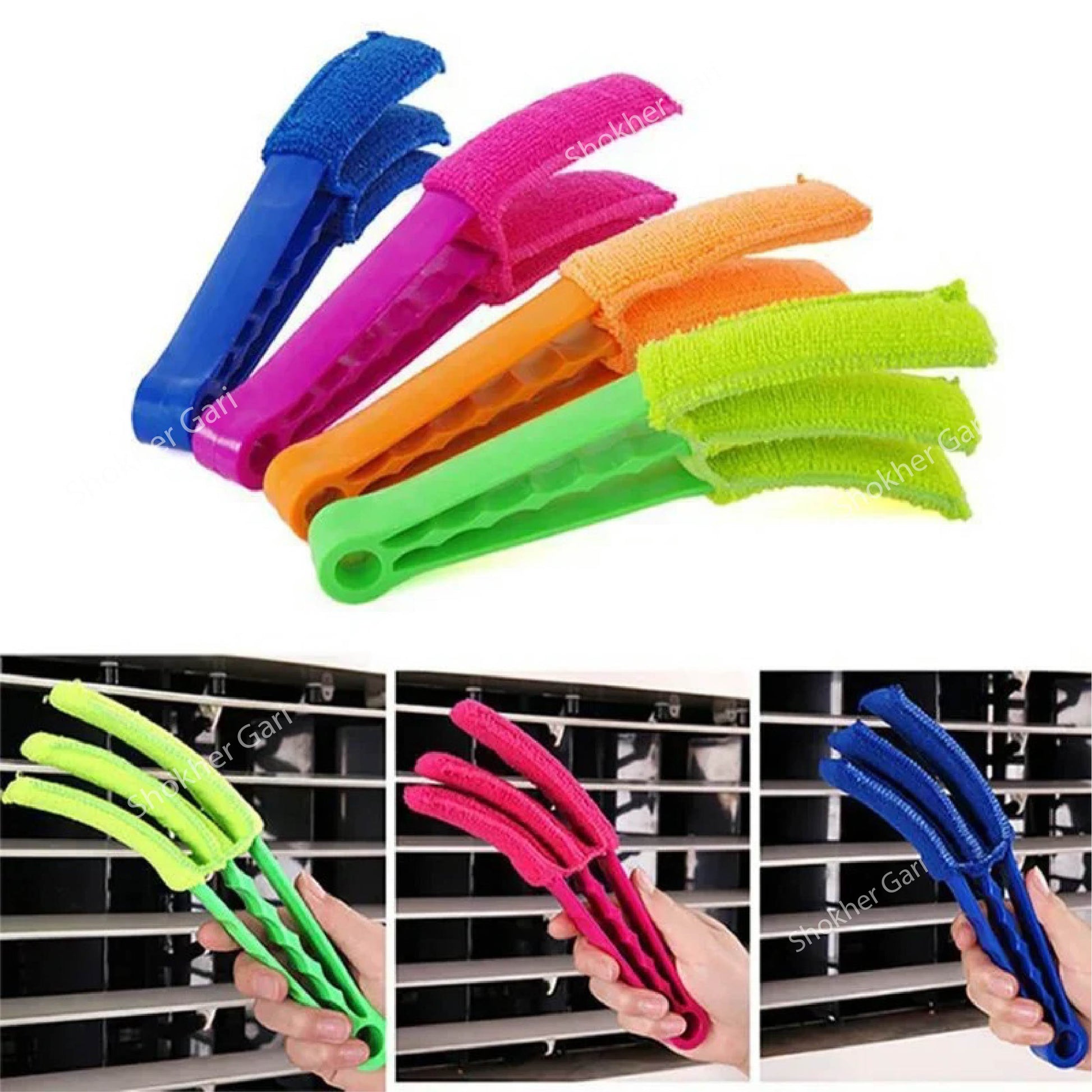 Multipurpose Car Ventilation Cleaning Brush - Easy to Clean - 4 Colours image 1