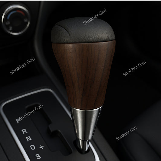 M/Y Universal Wooden Black Gear Shift Knob image 0