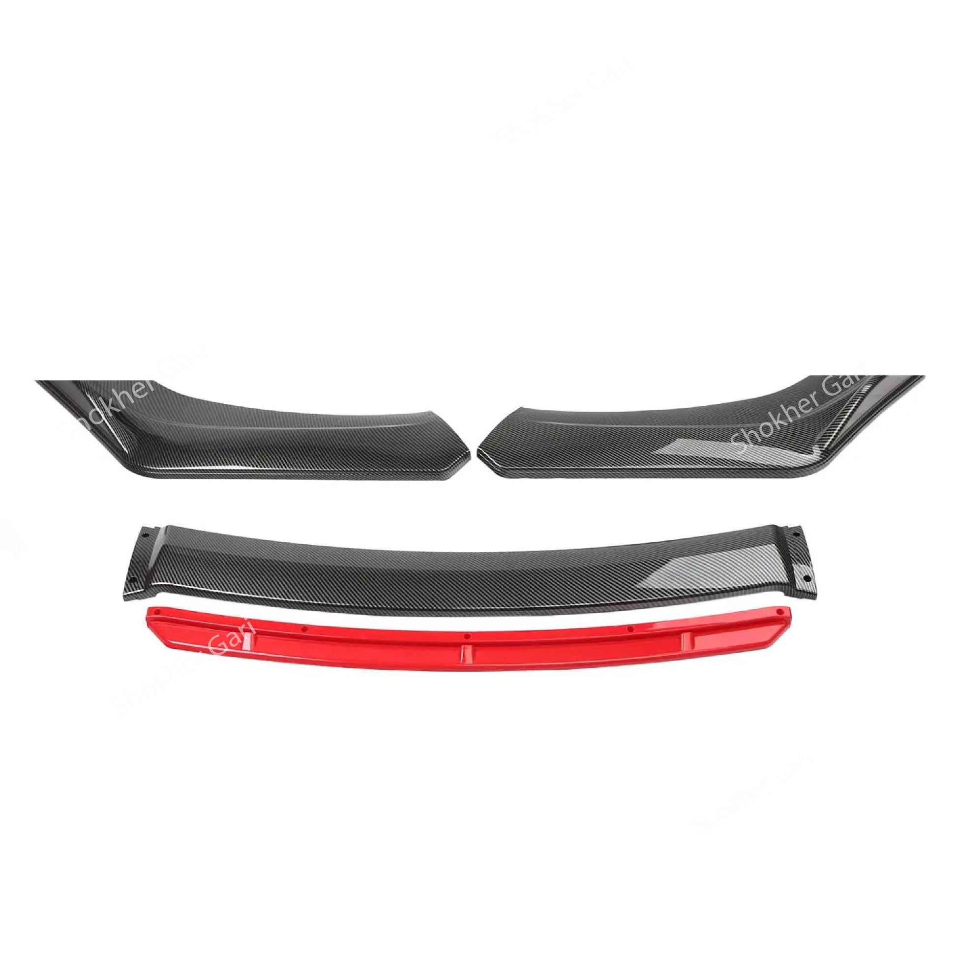 Universal Car Front Diffuser Body Kit Guards 4 pieces Set image 1