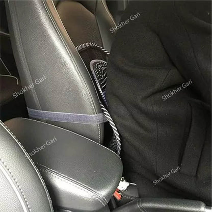 Comfortable Lumbar Mesh Cushion for Driving- Black Mesh Back Support for Car- NO 1 image 1