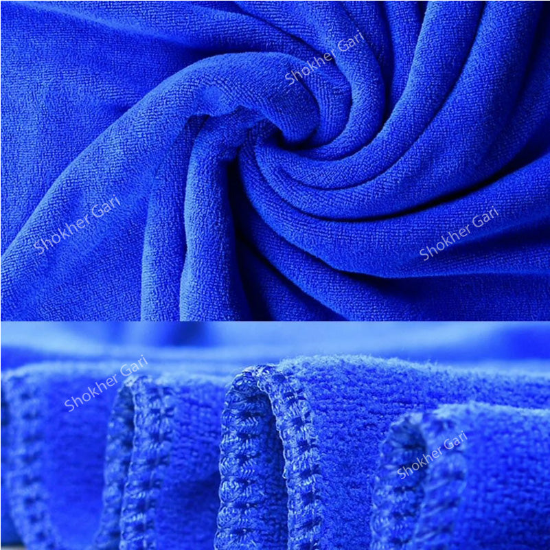 Car Cleaning and Drying Microfiber Towel (Blue) 60*160cm image 3