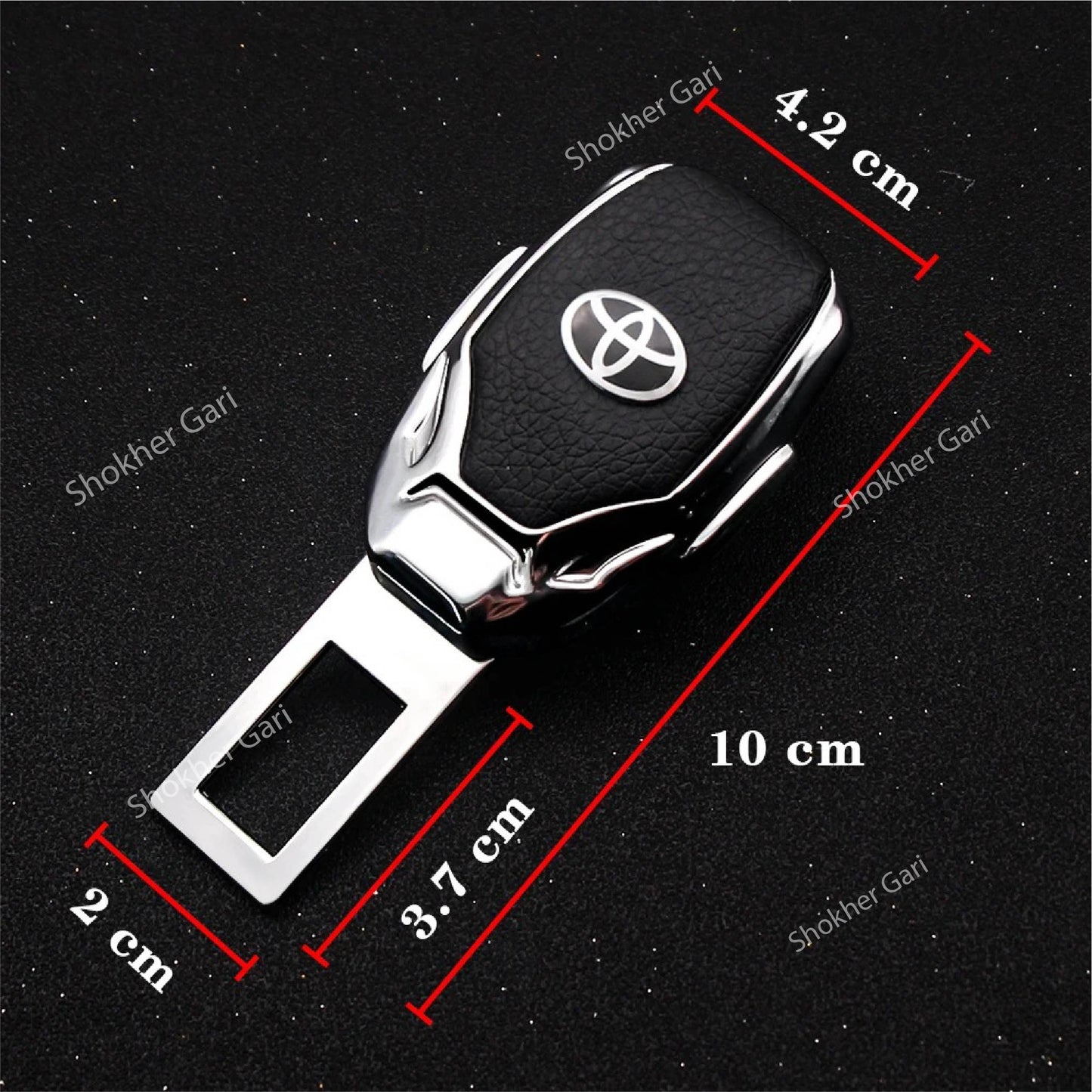 Car Metal Seat Belt Buckle  2Pieces image 2