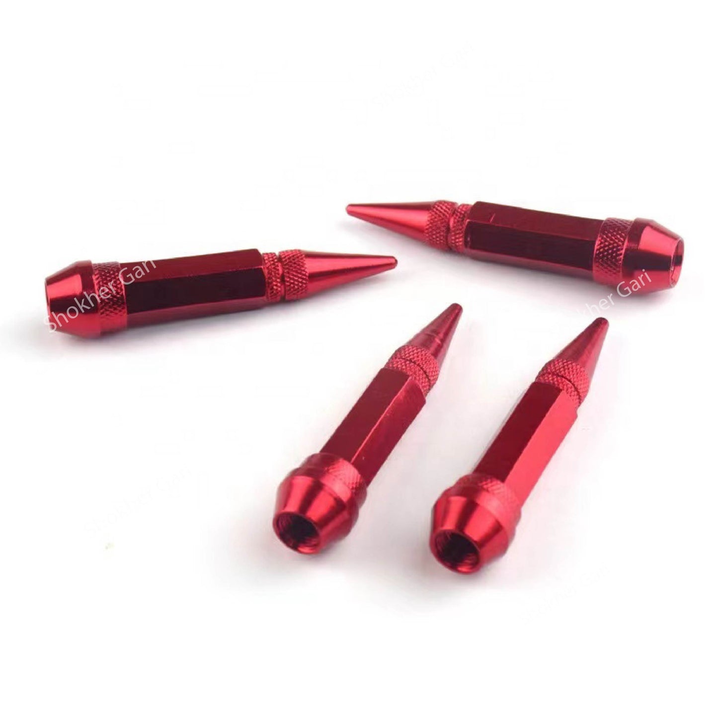 Car Nozzle Tire Valve Cap  Aluminum Alloy 4pcs set image 2