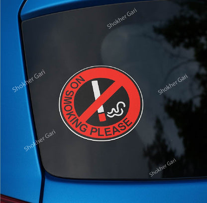 1Pcs Car No Smoking Stickers image 0