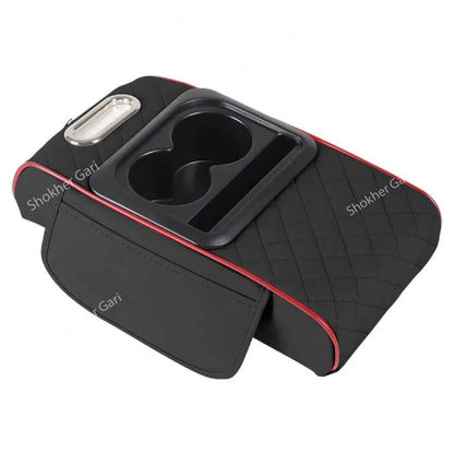 Car Armrest Cup and Phone Holder with Tissue box image 6