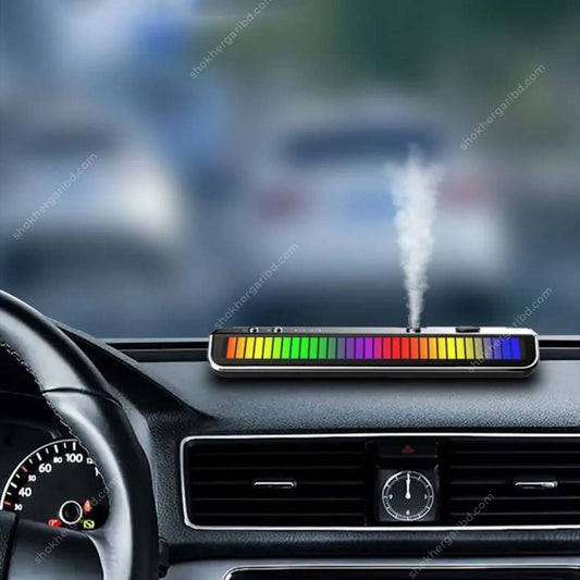 Multifunctional Itelligent Spray Diffuser Car Fragrance Car Liscence Plate Number With Colorful Ambient Light image 0