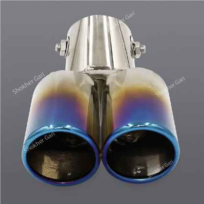 Exhaust Muffler Cap Stainless Steel 2 hole-1 (6712CH) image 2
