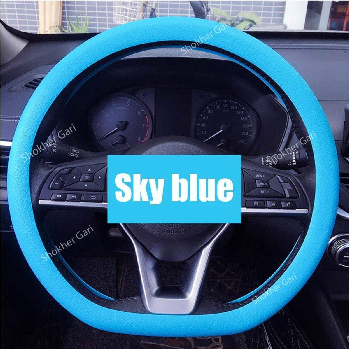 Extra Slim Universal Car Silicone Steering Wheel Cover image 5