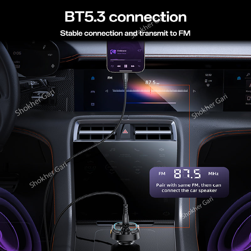Yesido Y70 FM Transmitter 15W image 2
