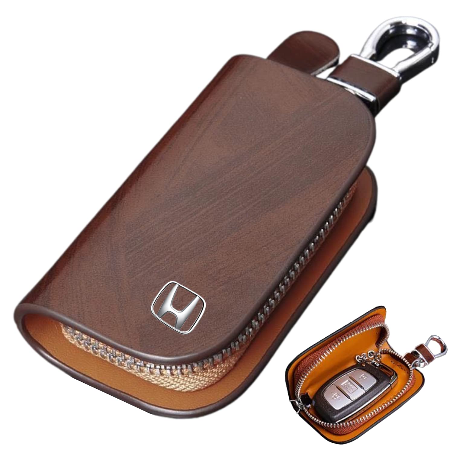 Pu Leather Remote and keychain for Luxurious Car