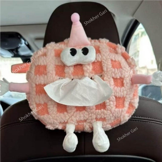 Doll &amp; Cartoon Style Car Hanging Tissue Holder 1Pcs image 0