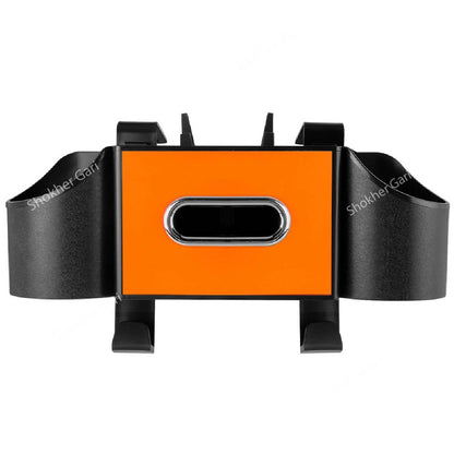 1pcs Car Functional Storage Seat Back Organizer - Black Orange image