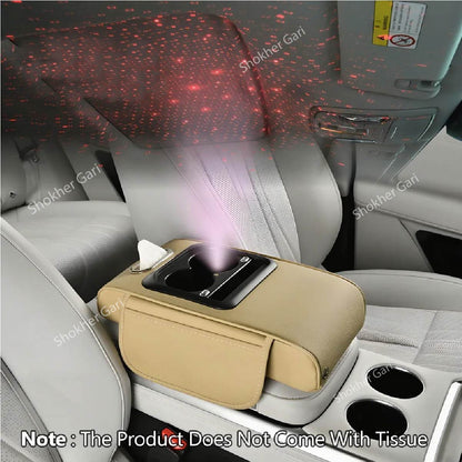 Car Center Console Armrest Box Starry Sky Roof Height image 1