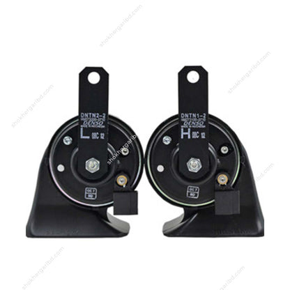 Car Original Denso Loud Sound Electric Horn Power Tone 12W Snail 02 pcs Set - - 1 PIN image