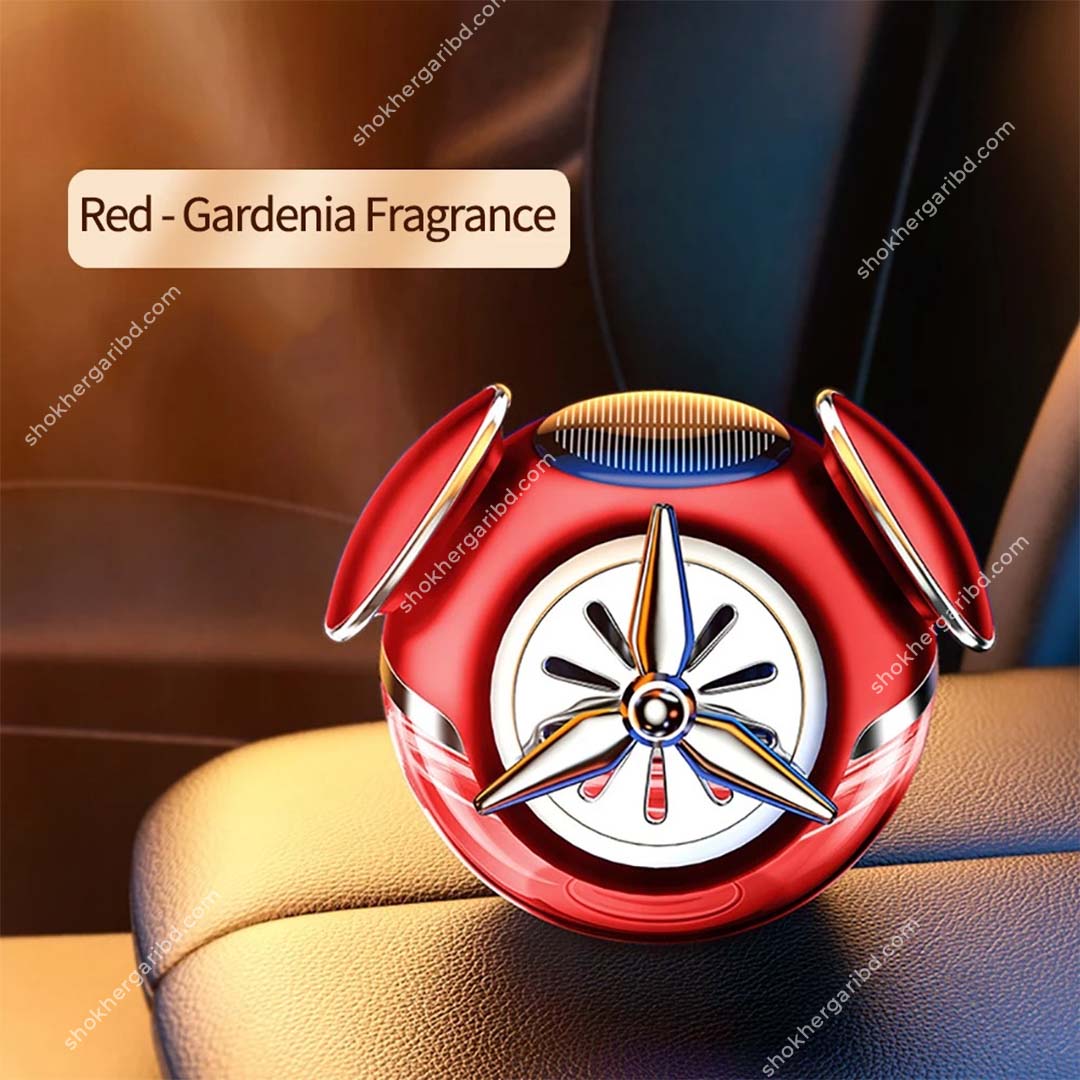 Car Solar Fragrance Cool Round Aircraft Aromatherapy image 1