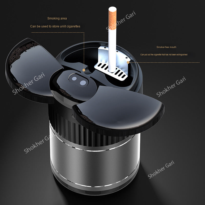 Sensor Smart Car Cup Holder Ashtray Supports Infrared Induction USB image 4