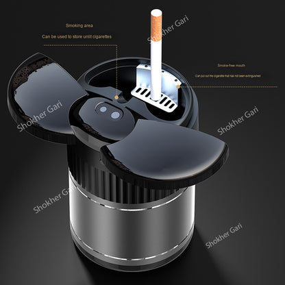 Sensor Smart Car Cup Holder Ashtray Supports Infrared Induction USB image 4