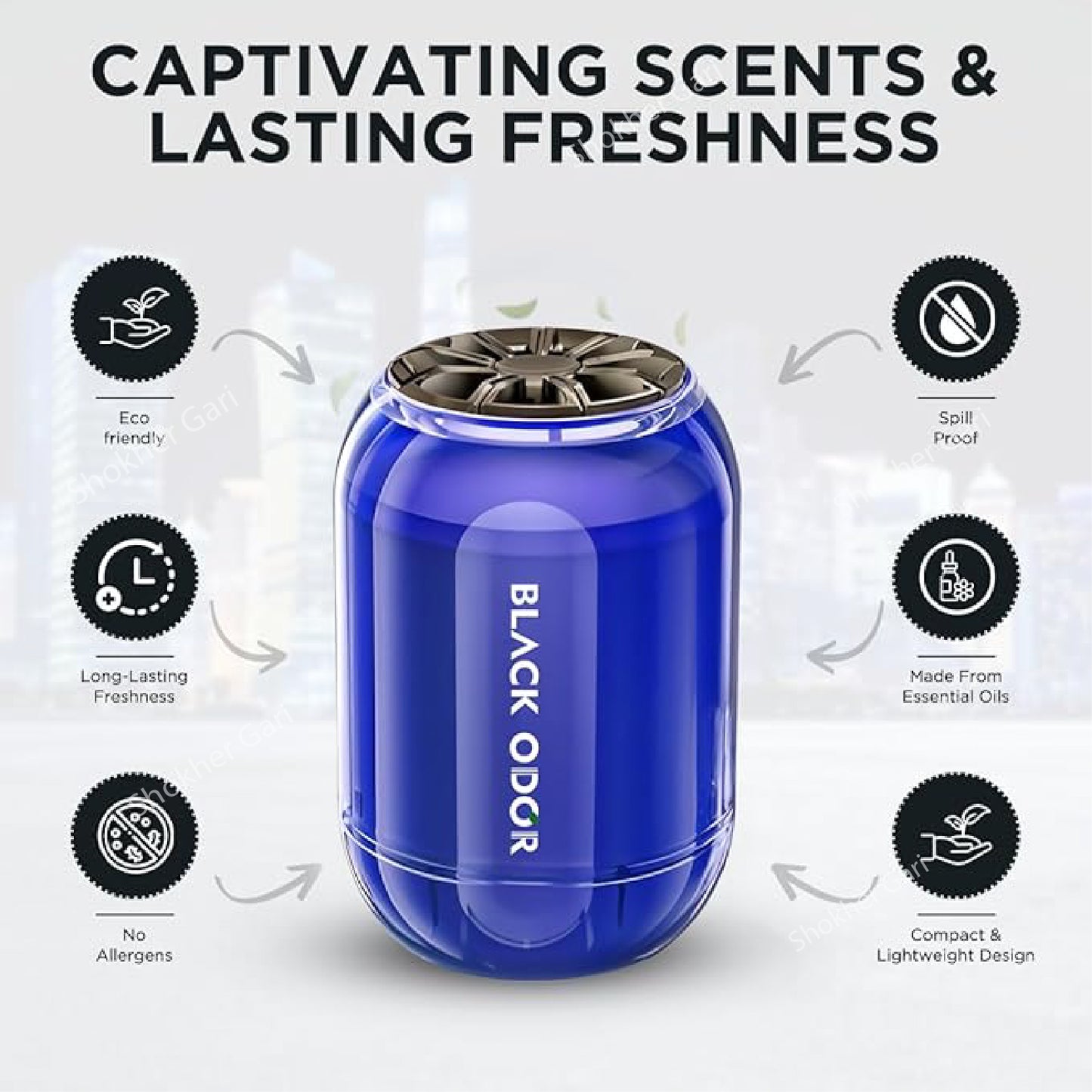 Black Odor Air Freshener 180g image 12