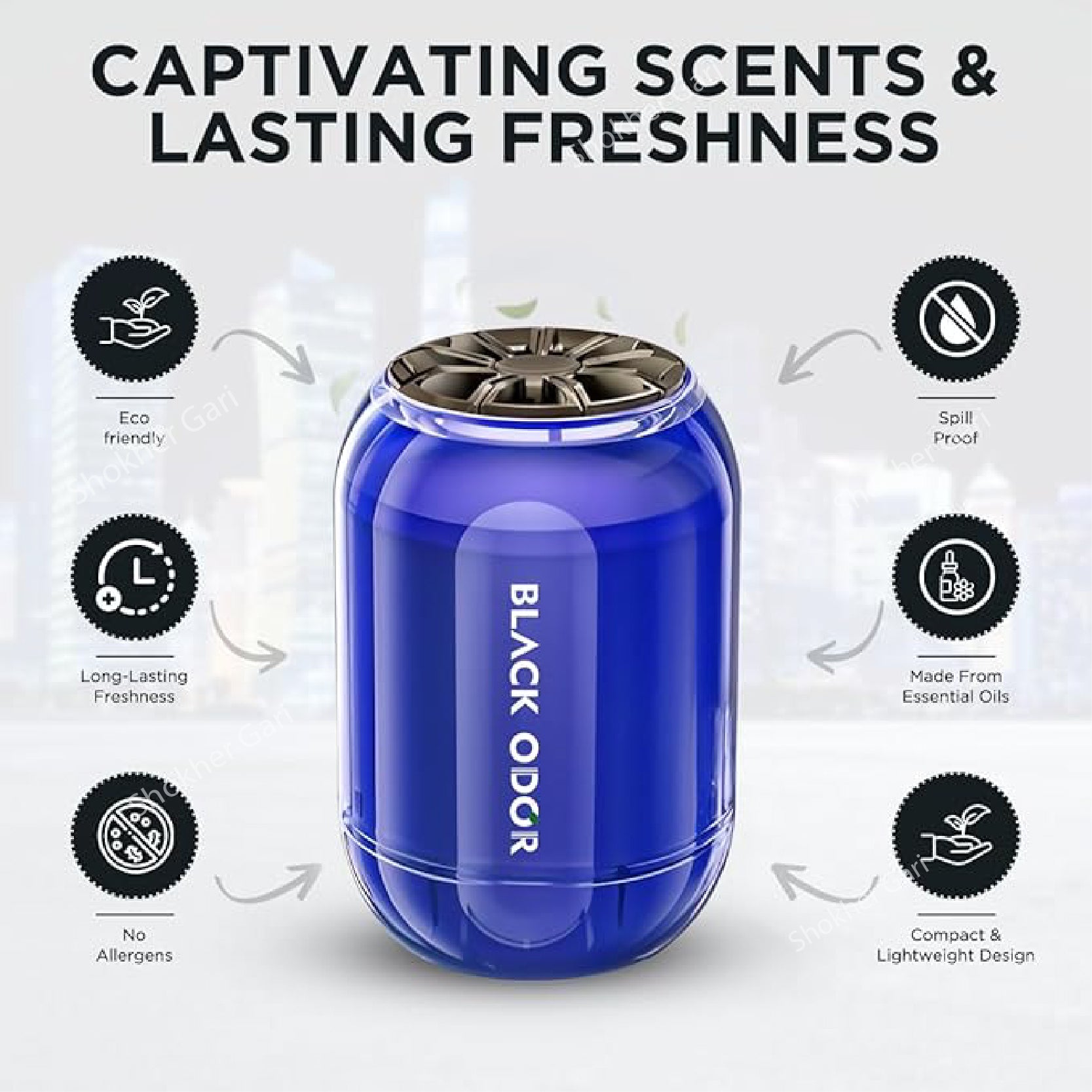 Black Odor Air Freshener 180g image 12