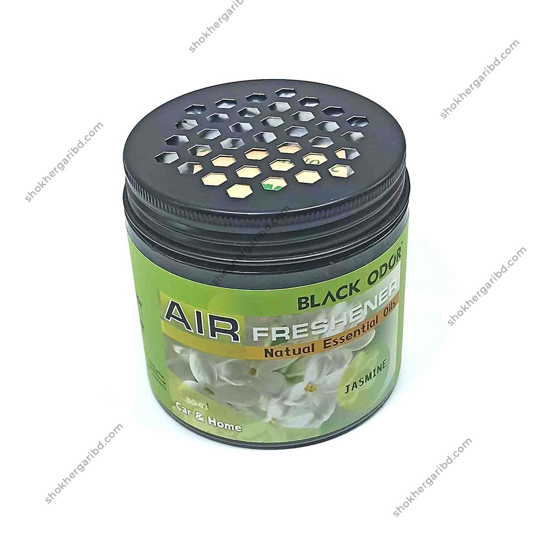 BLACK ODOR (Jelly type) Air Freshener Natural Essential Oils Scented Home, and Office - Jesmin image