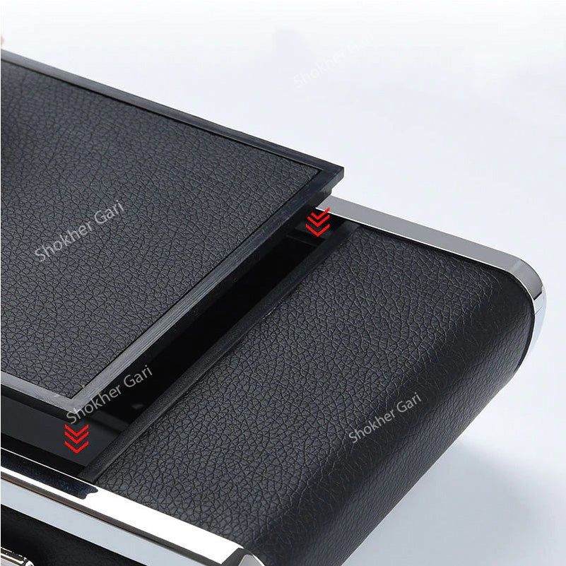 Car Tissue Holder with clock and number plate - 3 in 1 Tissue Box image 2